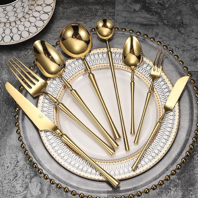 Stainless Steel Tableware Set - Knife Fork Spoon Flatware Utensils