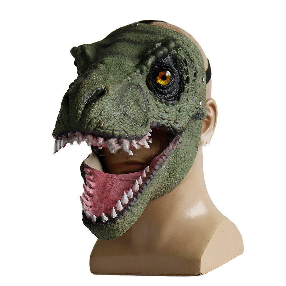 Dinosaur Latex Mask with Moving Mouth for Halloween Party Cosplay - Multiple Styles