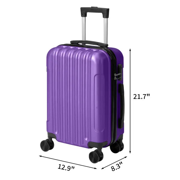 Three-in-one Textured Frosted Case Shell, Non-TSA Customs Lock,