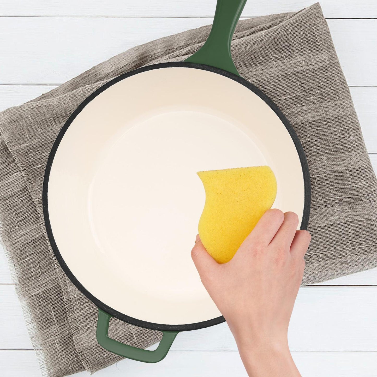 A Cast-iron Soup Pot With Lid Safe, Reliable, And Designed To