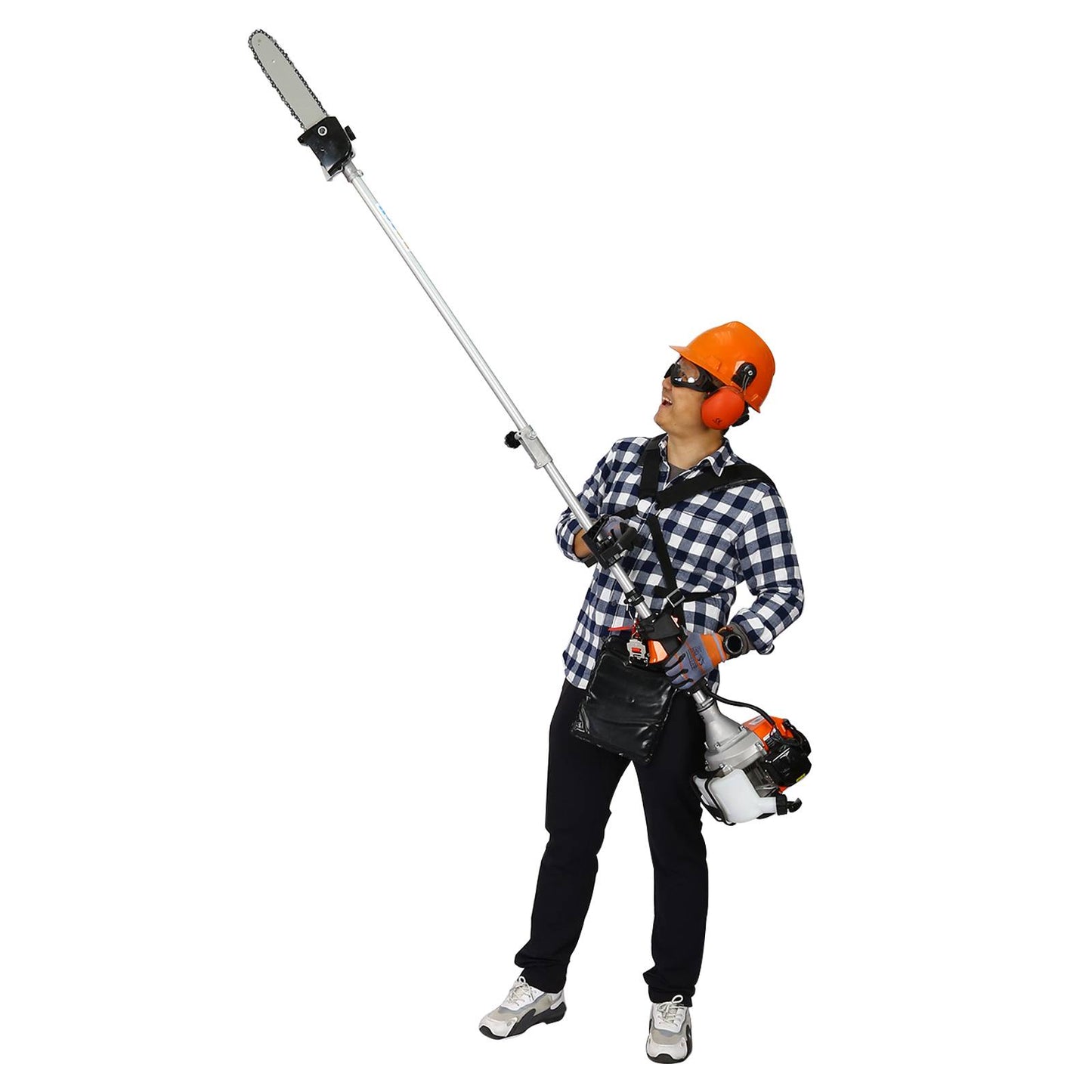 4-in-1 Multi-Functional Garden Trimming Tool System with Gas Pole Saw
