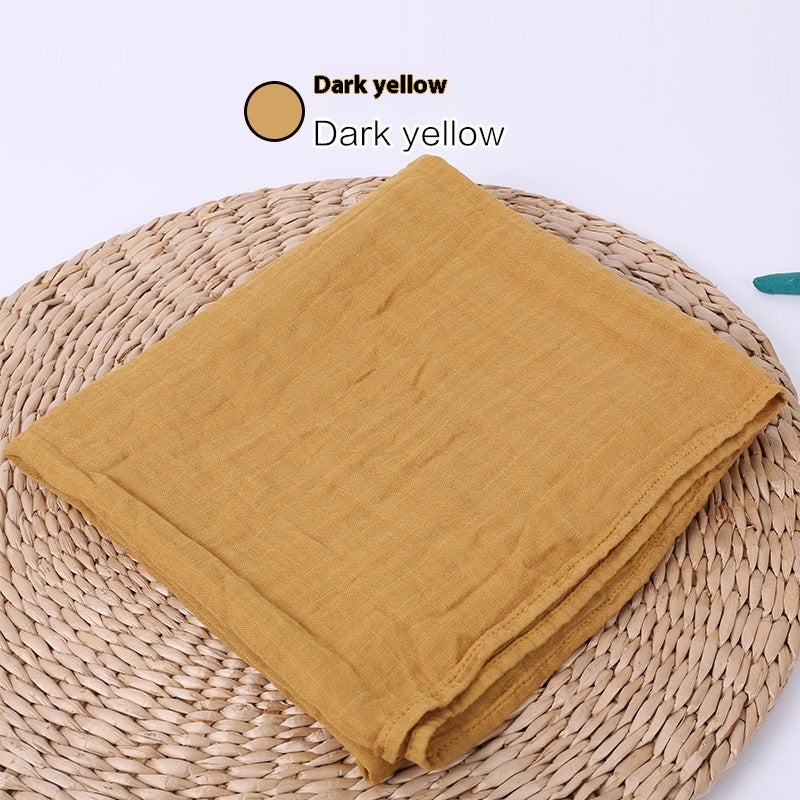 Infant Double-Layer Gauze Blanket - Soft Breathable Baby Bedding 120x120cm