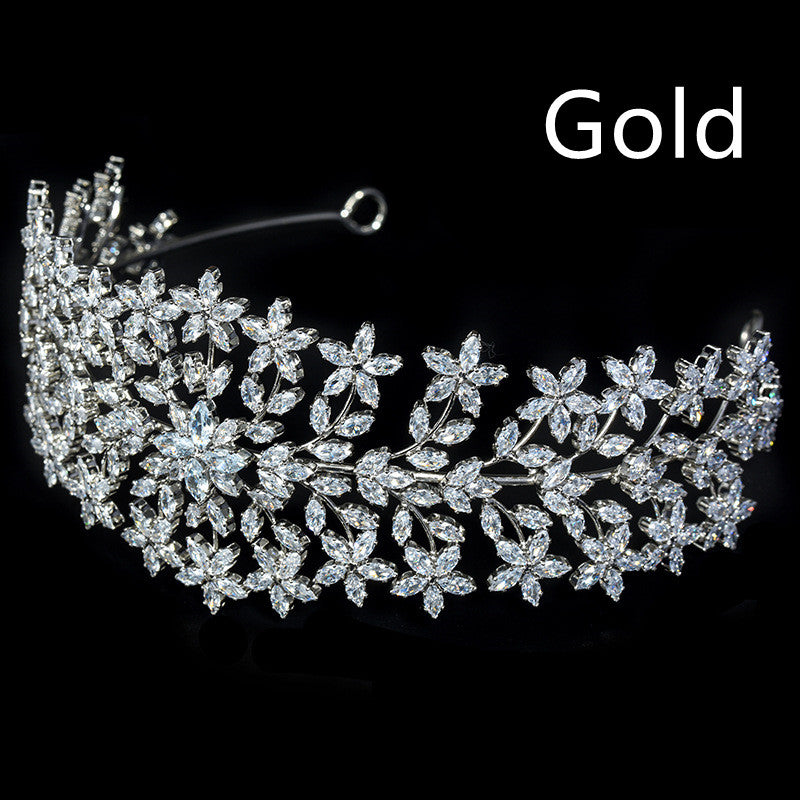Bridal Tiara Headband - Simple Mosaic Style