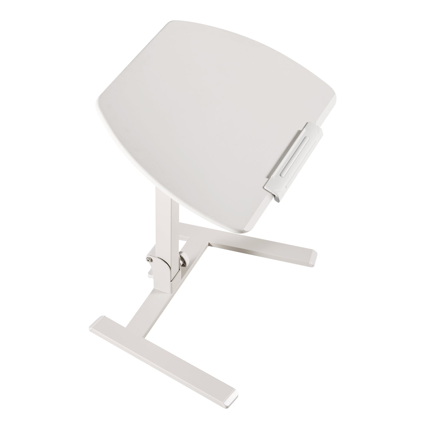 Adjustable Standing Desk - Mobile Sit-Stand Workstation with Tilting Desktop, 25.6x19 Inches, 33 Lbs Capacity