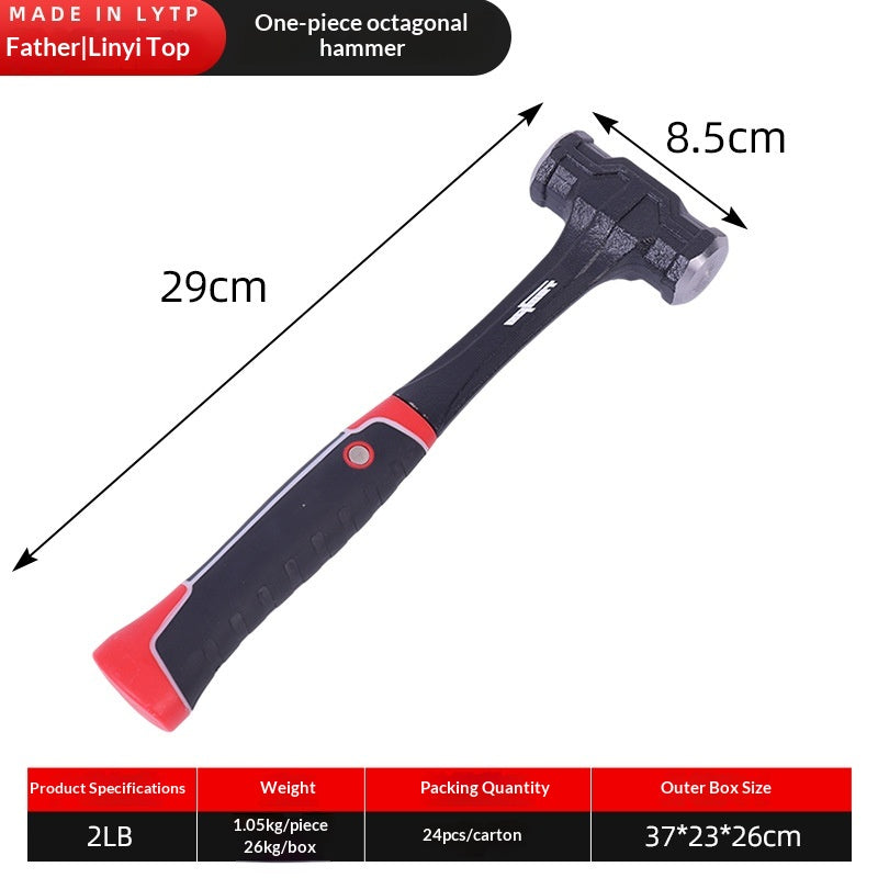 High-Carbon Steel Forged Hammer for Industrial & Household Use - Multiple Sizes