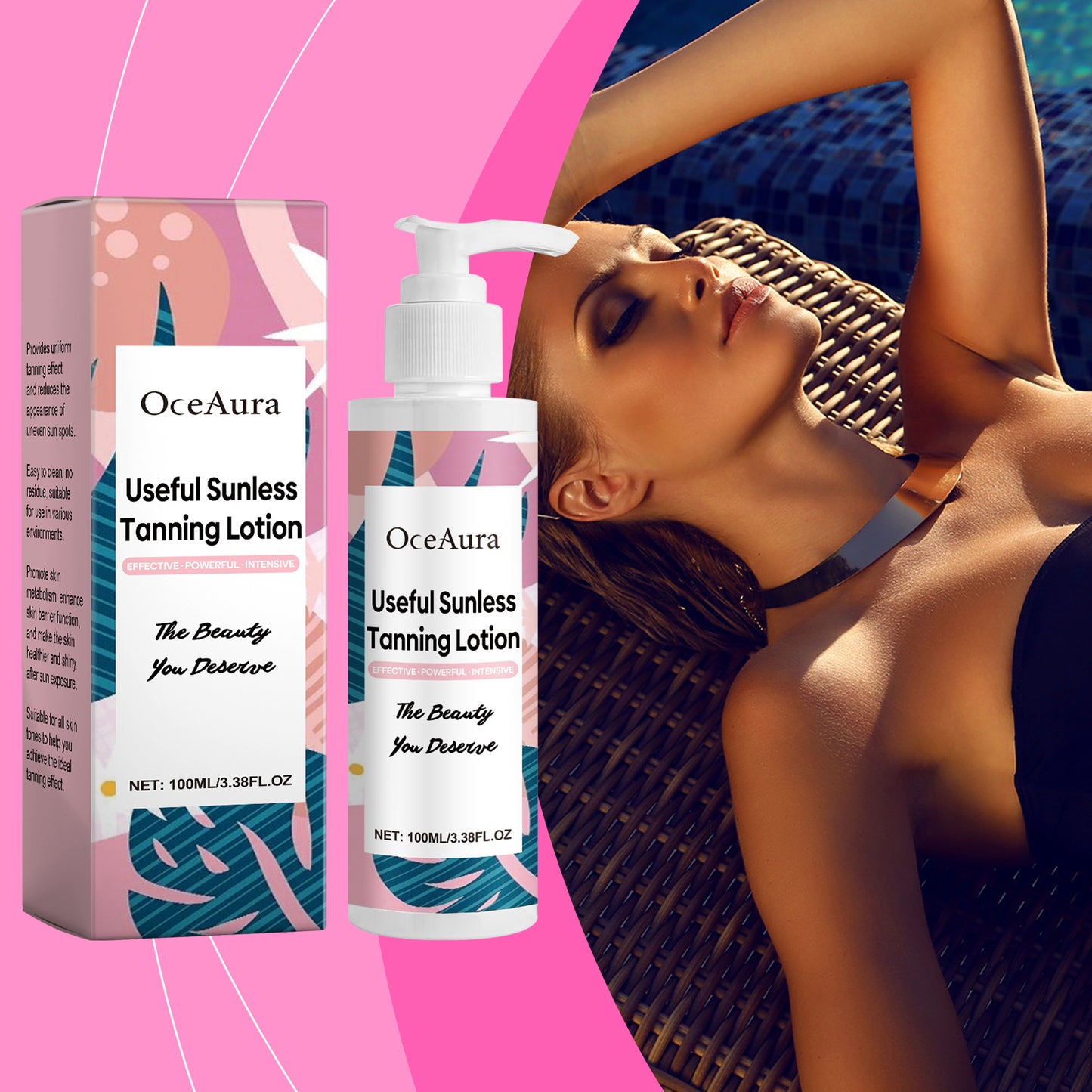 Moisturizing Tanning Lotion with Coconut Oil & Vitamin E - 100ml