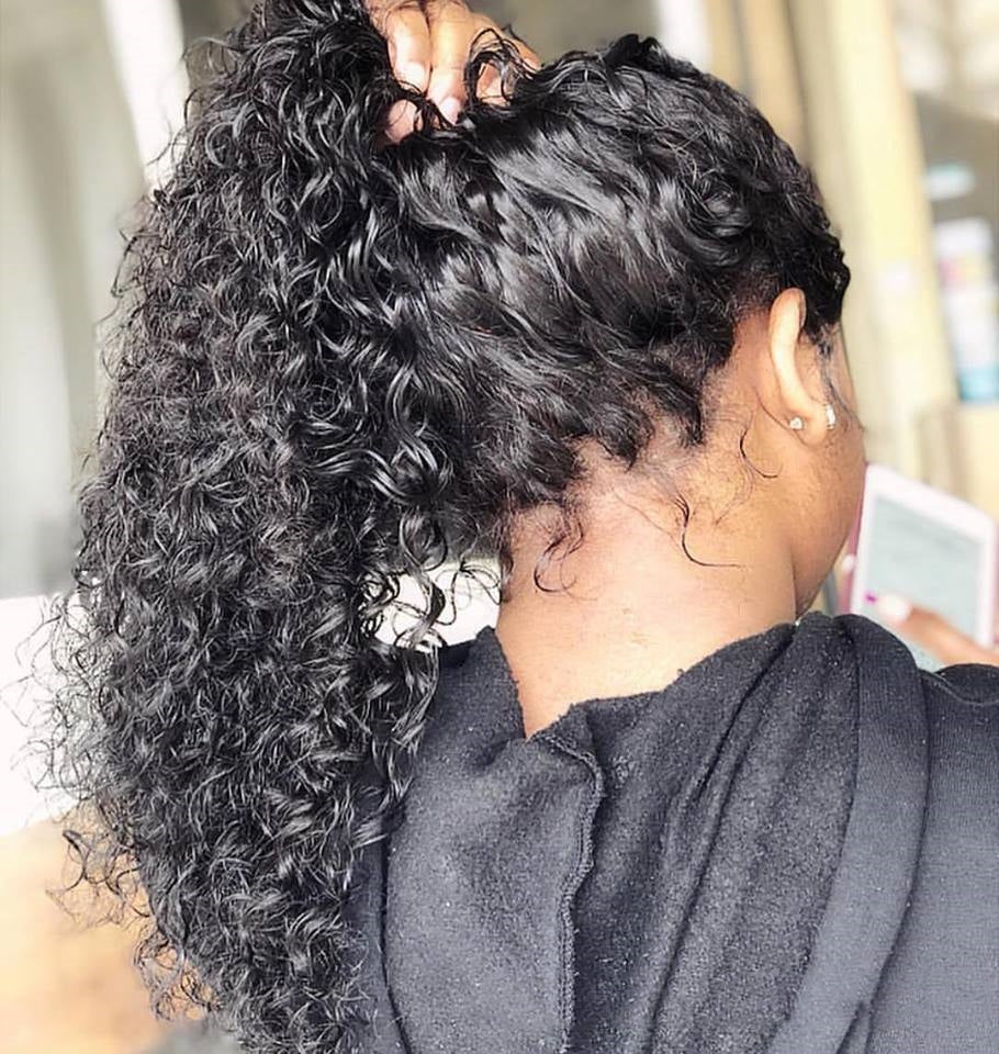 Curly Human Hair Lace Front Wigs - Multiple Lengths & Colors