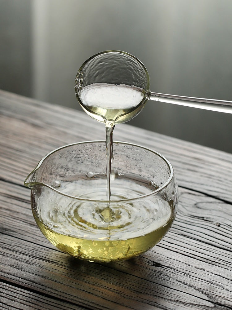 Heat-Resistant Glass Tea Brewing Bowl & Spoon Set - Modern Tea Maker