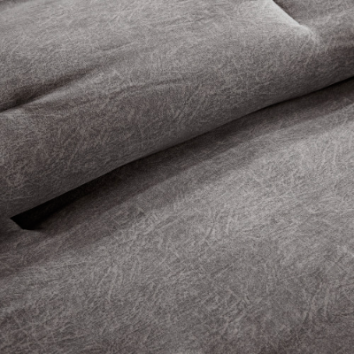 7 Piece Faux Suede Comforter Set - Cozy Lodge Style Bedding