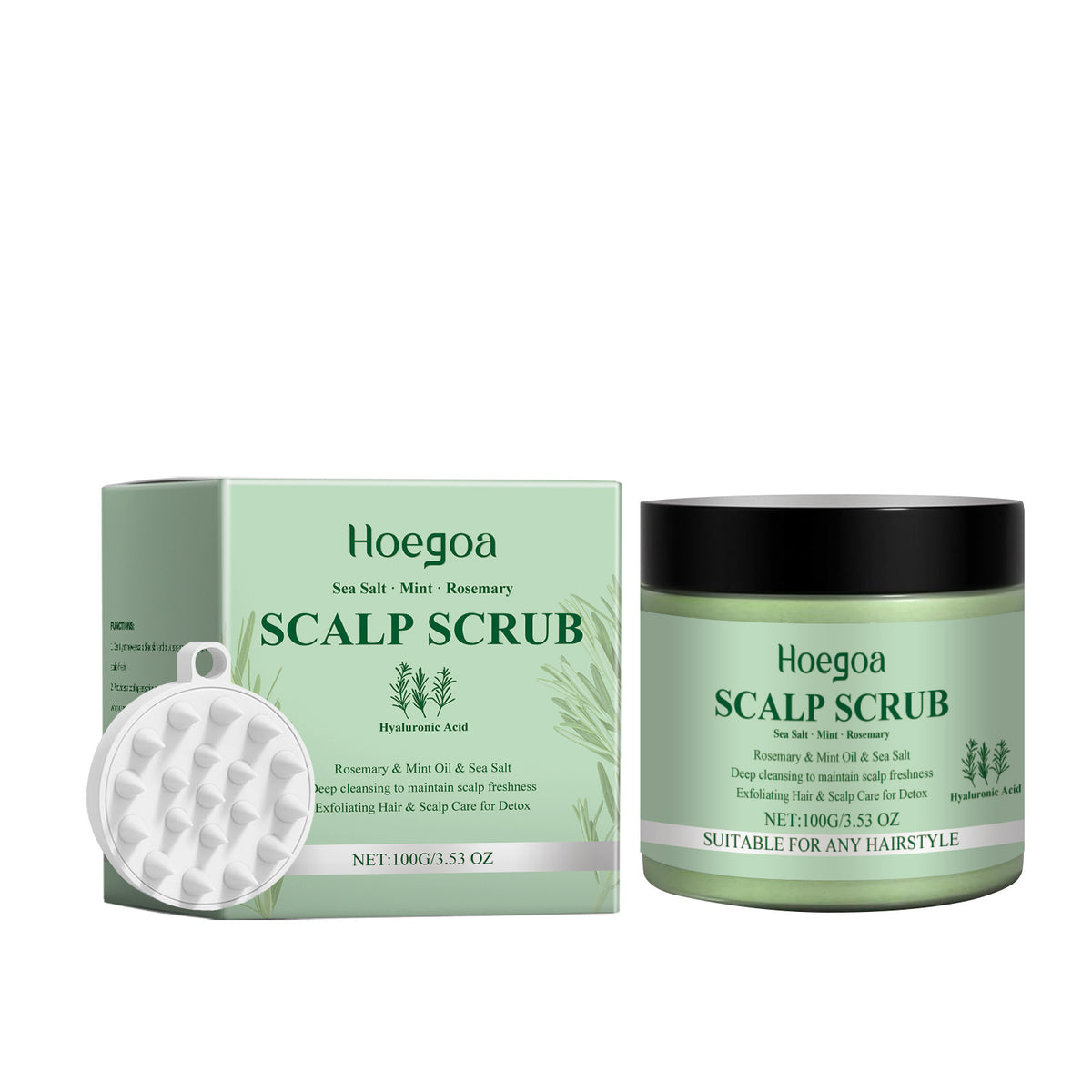 Rosemary Scalp Facial Scrub Soothing Moisturizing Cool