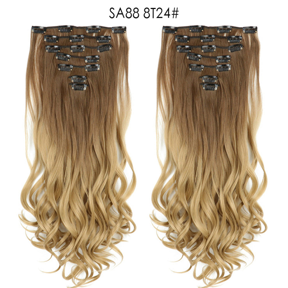 Long Curly Hair Piece High Temperature Synthetic Wig