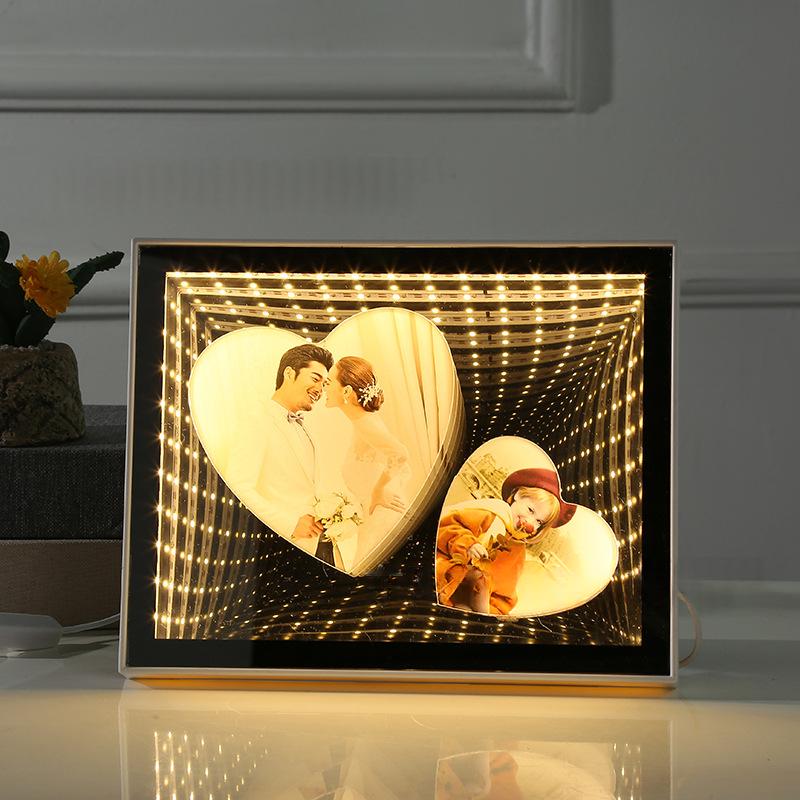 Multifunctional Mirror with Photo Studio Props for Home Decor - Rectangular & Circular Styles