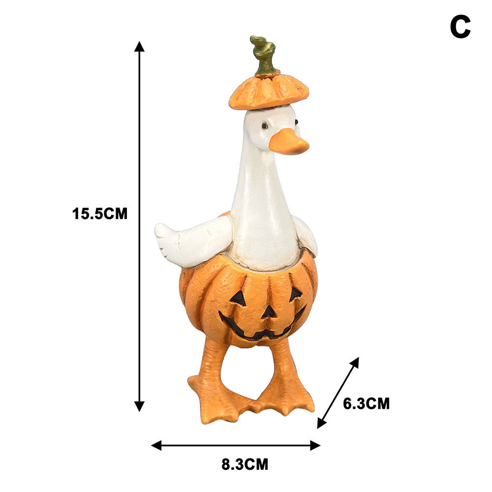Halloween Witch and Ghost Tabletop Resin Decoration Set for Festive Home Decor