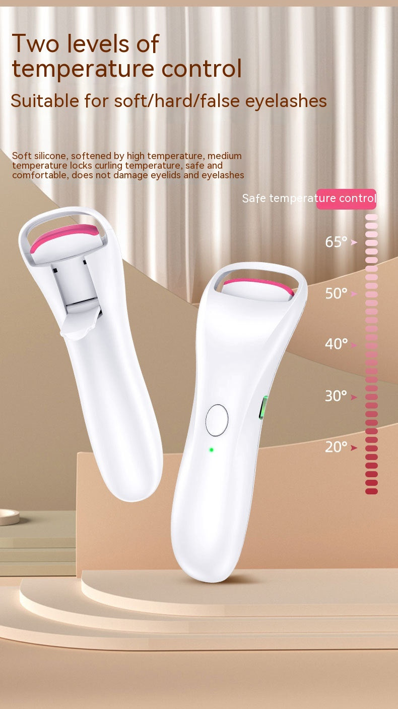Electric Eyelash Curler with Temperature Control & USB Charging