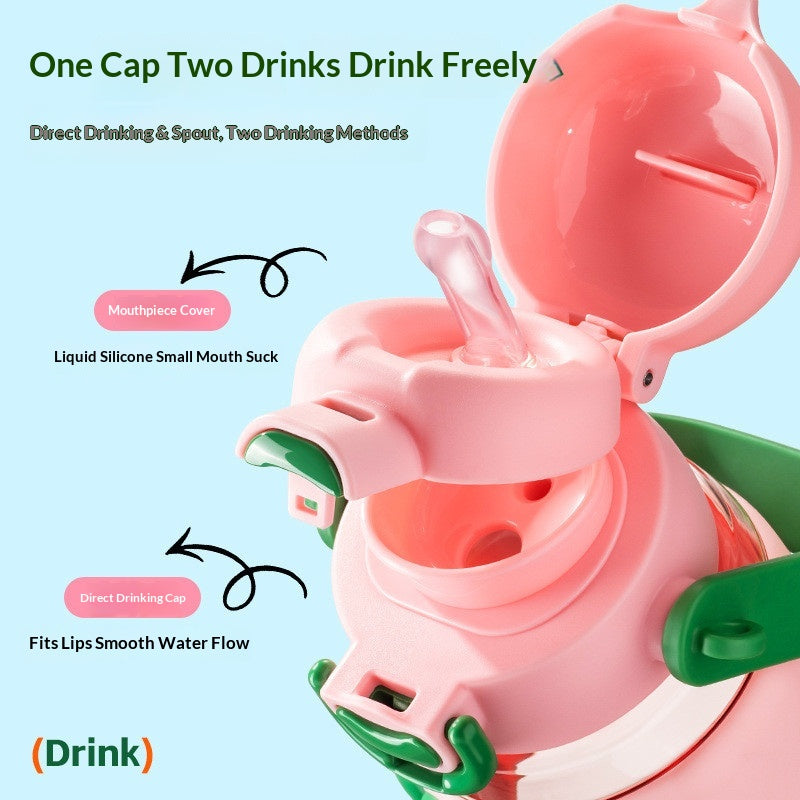 Large Capacity Reusable Water Bottle for Girls - Shatter-Resistant 720ml