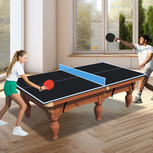 7x4ft Black Foldable Ping Pong Conversion Top - Portable Table Tennis