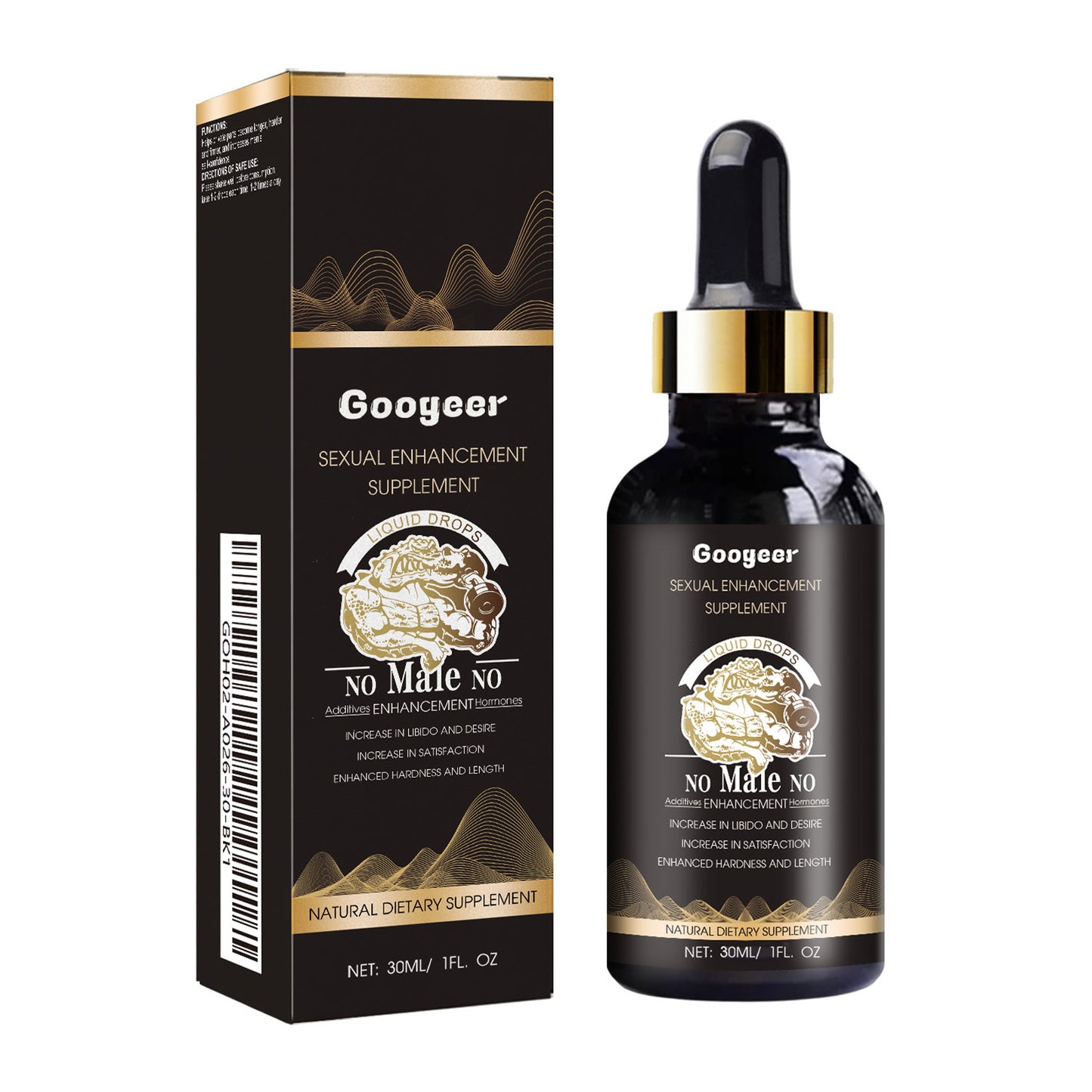 Natural Male Vitality Support Drops - Maca & Epimedium Extract, 30ml