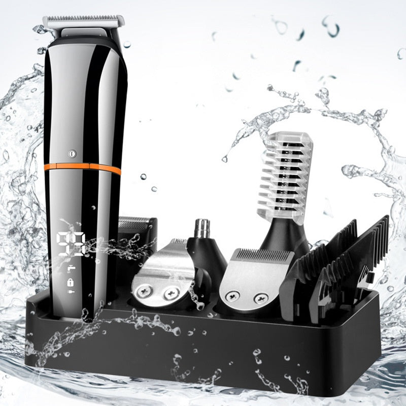 Electric Hair Clipper & Nose Hair Trimmer with Digital Display - Multifunctional Grooming Tool