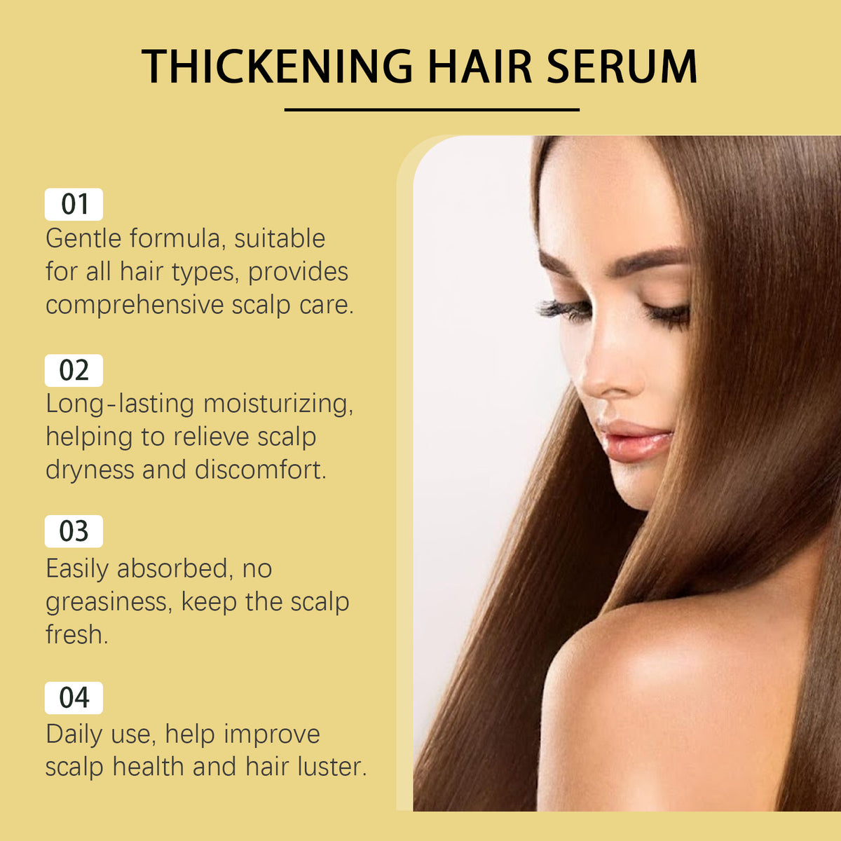 Gentle And Moisturizing Hair Soft Glossy Plump Care Essential Oil