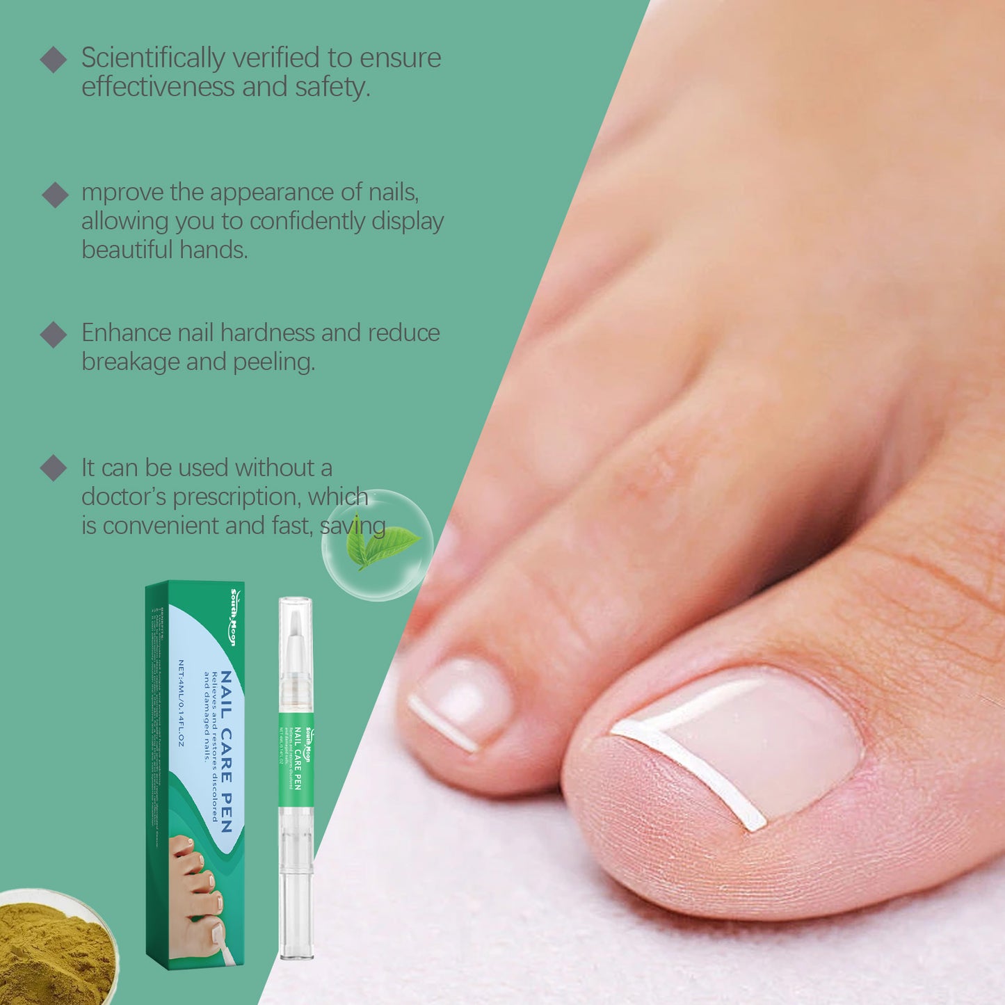 Nail Repair Pen for Damaged Nails - Moisturizing & Strengthening Treatment