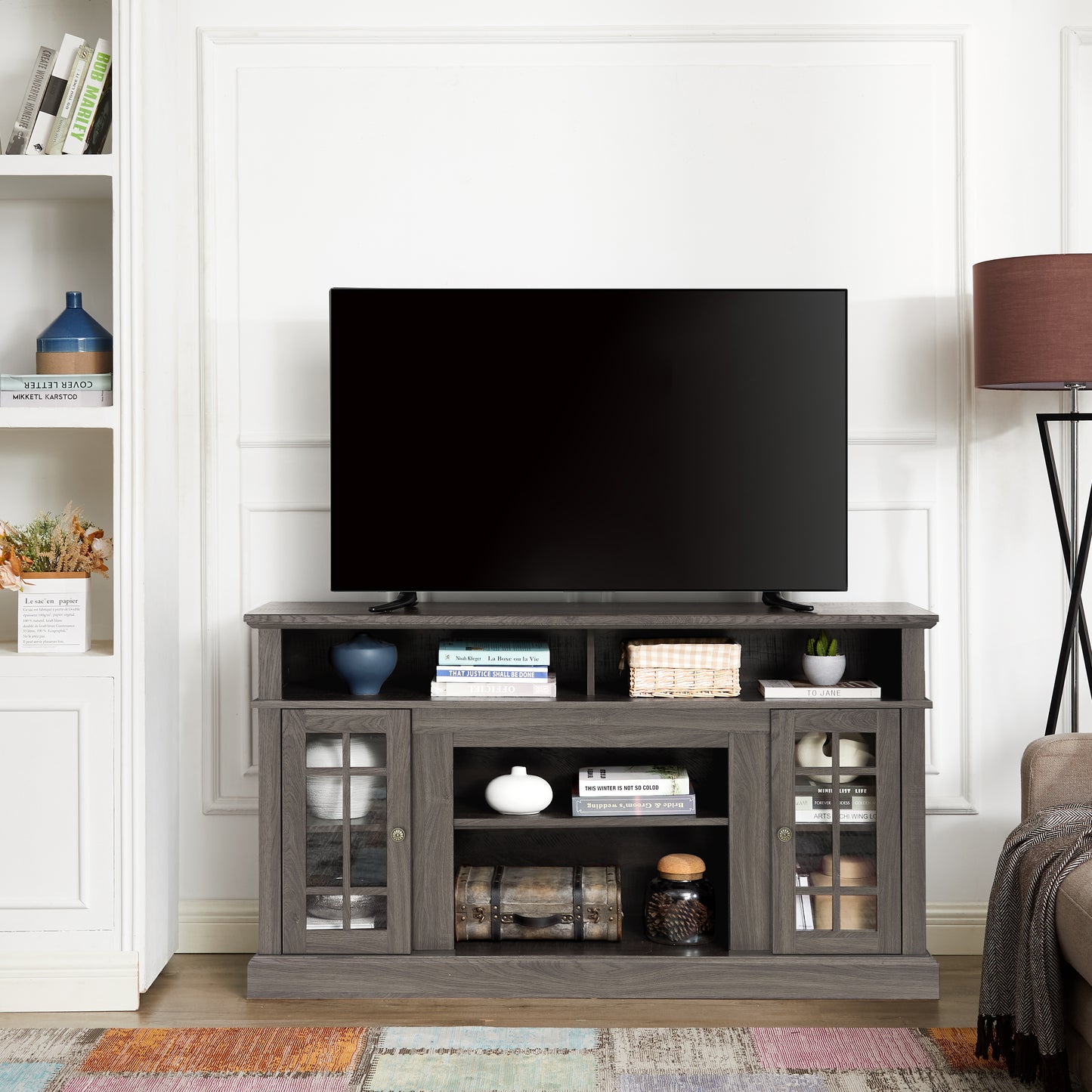 Classic TV Media Stand Modern Entertainment Console For Up To 65 With