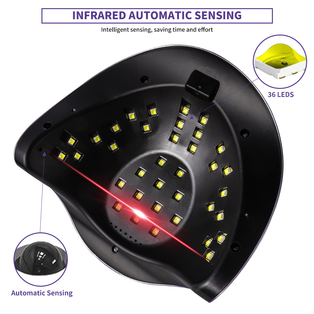 Professional LED Gel Nail Lamp - Fast Drying Nail Dryer with 4 Timers