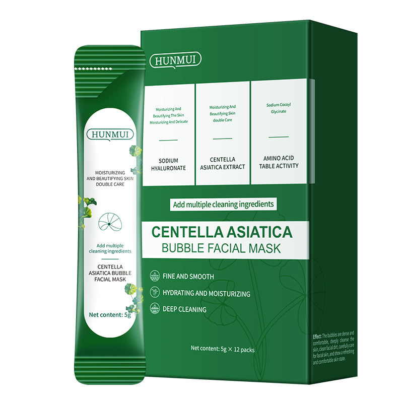 Centella Asiatica Face Bubble Mask Pack of 12 - Facial Care