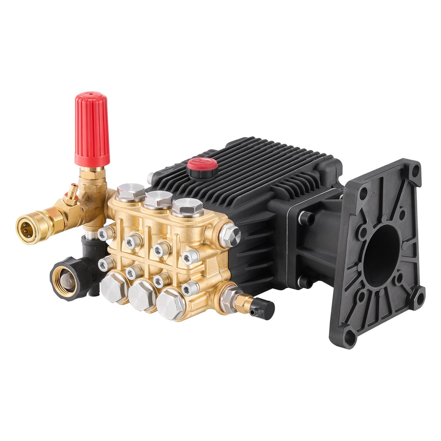 Pressure Washer Pump 4400 PSI 4.4 GPM Horizontal Triplex Plunger Black