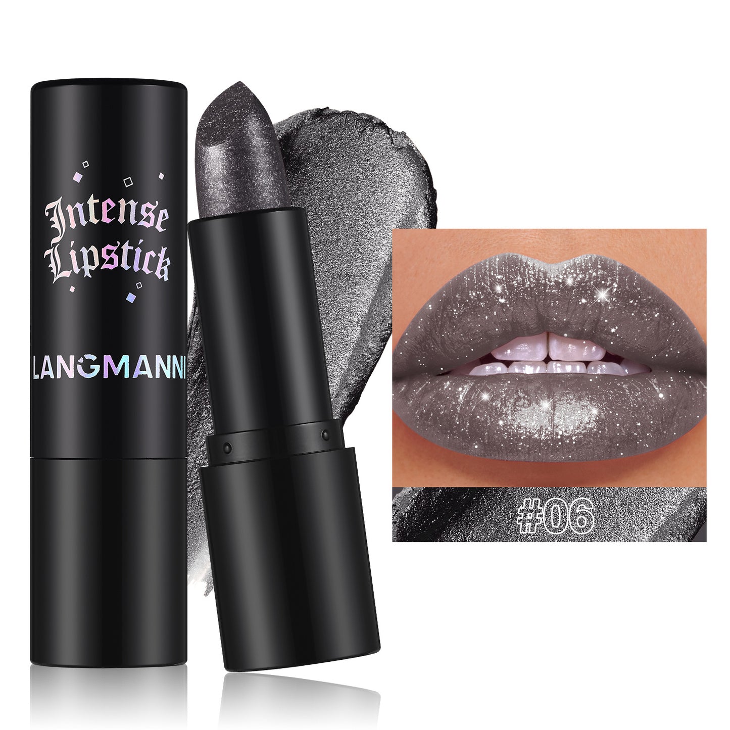 Multicolor Gothic Style Pearl Lipstick for Lips & Cheeks - Dual-Use Makeup