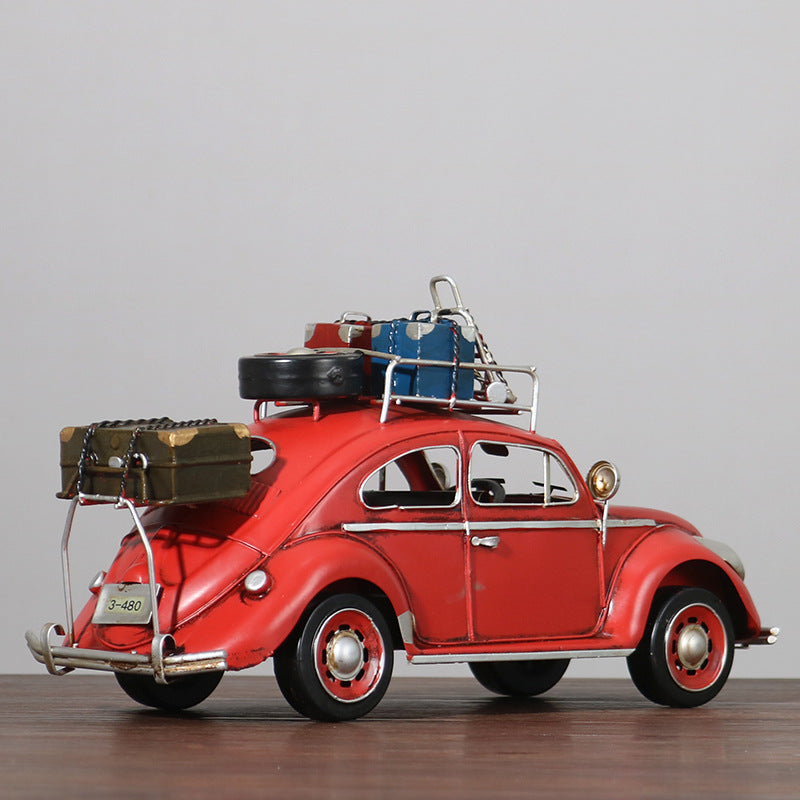 Retro Iron Car Model Decoration - Classic Vehicle Home & Garden Prop