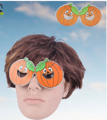 Halloween Paper Glasses Set - Bat Pumpkin Skull Ghost Trick or Treat Costume Accessories
