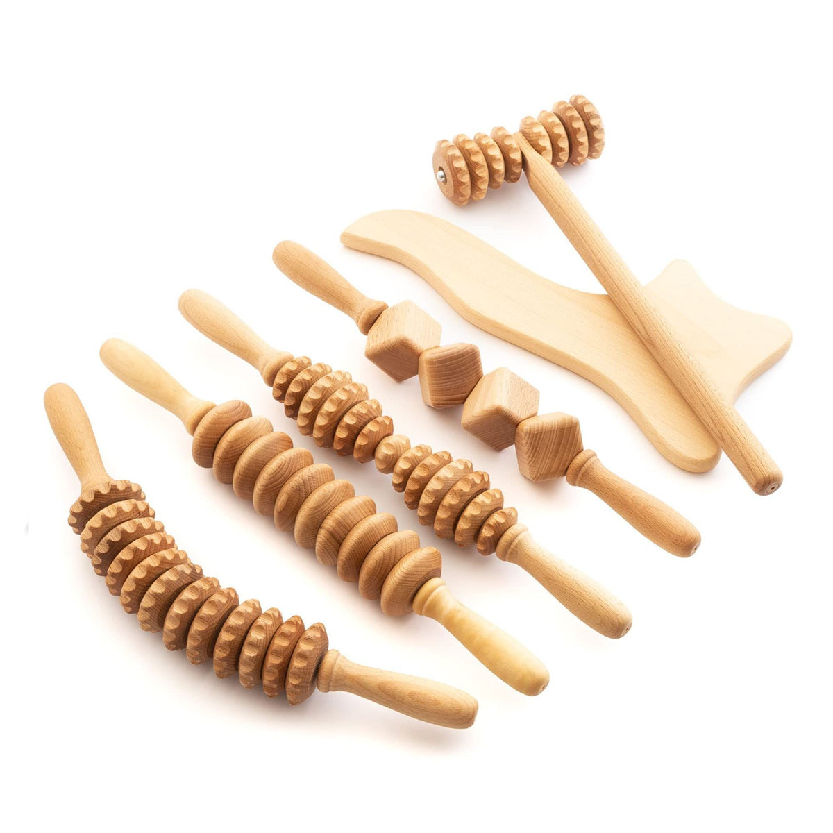 Wooden Massage Roller Suit Multifunctional Natural Massager For Men