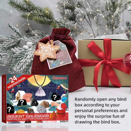 Christmas Advent Calendar Mineral Blind Box - 24 Surprises