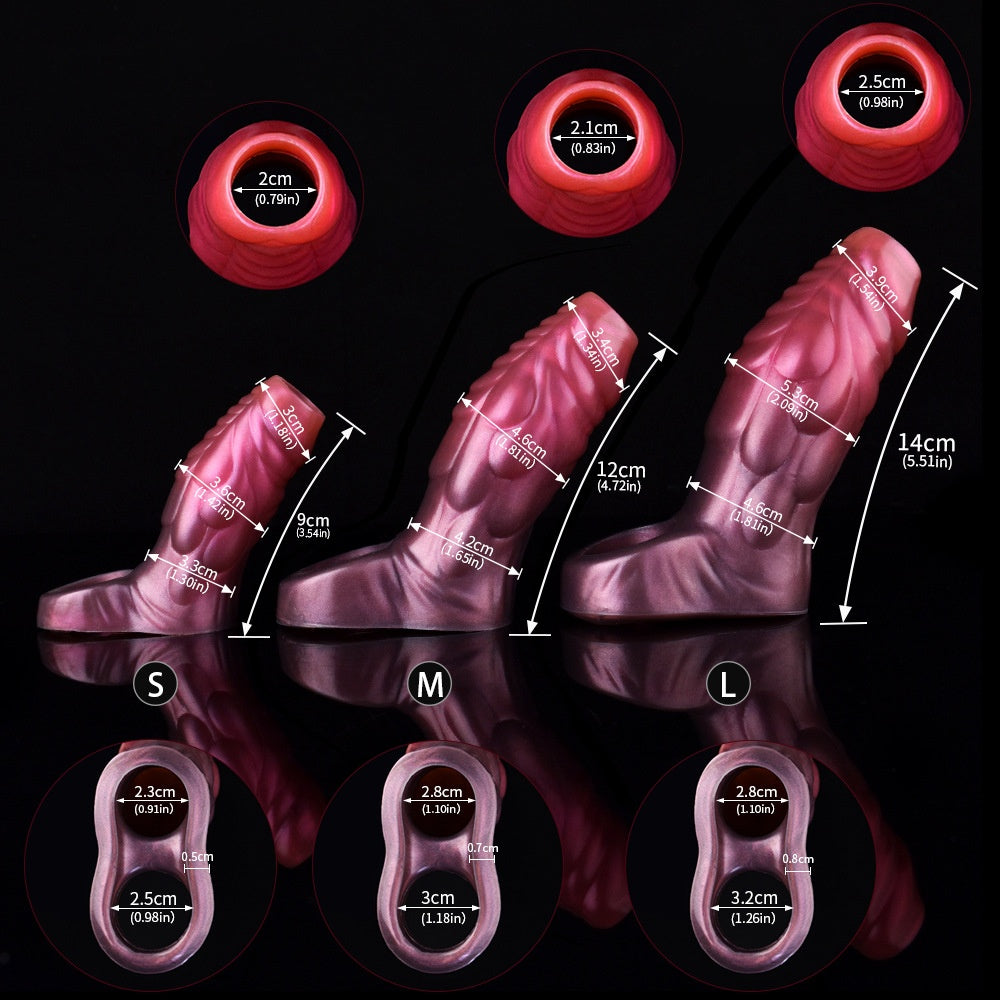 Extended Sperm Lock Ring Set for Men - Multiple Sizes & Variants
