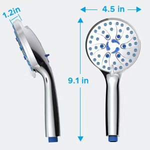 Multifunctional Shower Head with Pressurized Nozzle and Hose - Adjustable Spray Massage Rain
