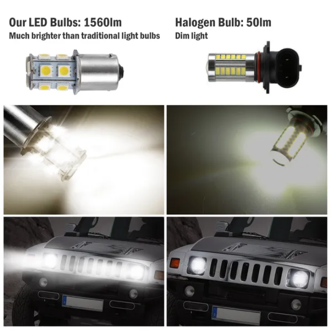 20-Pack 12V Car Turn Signal Light Bulbs 14mm Aluminum Alloy Downlights