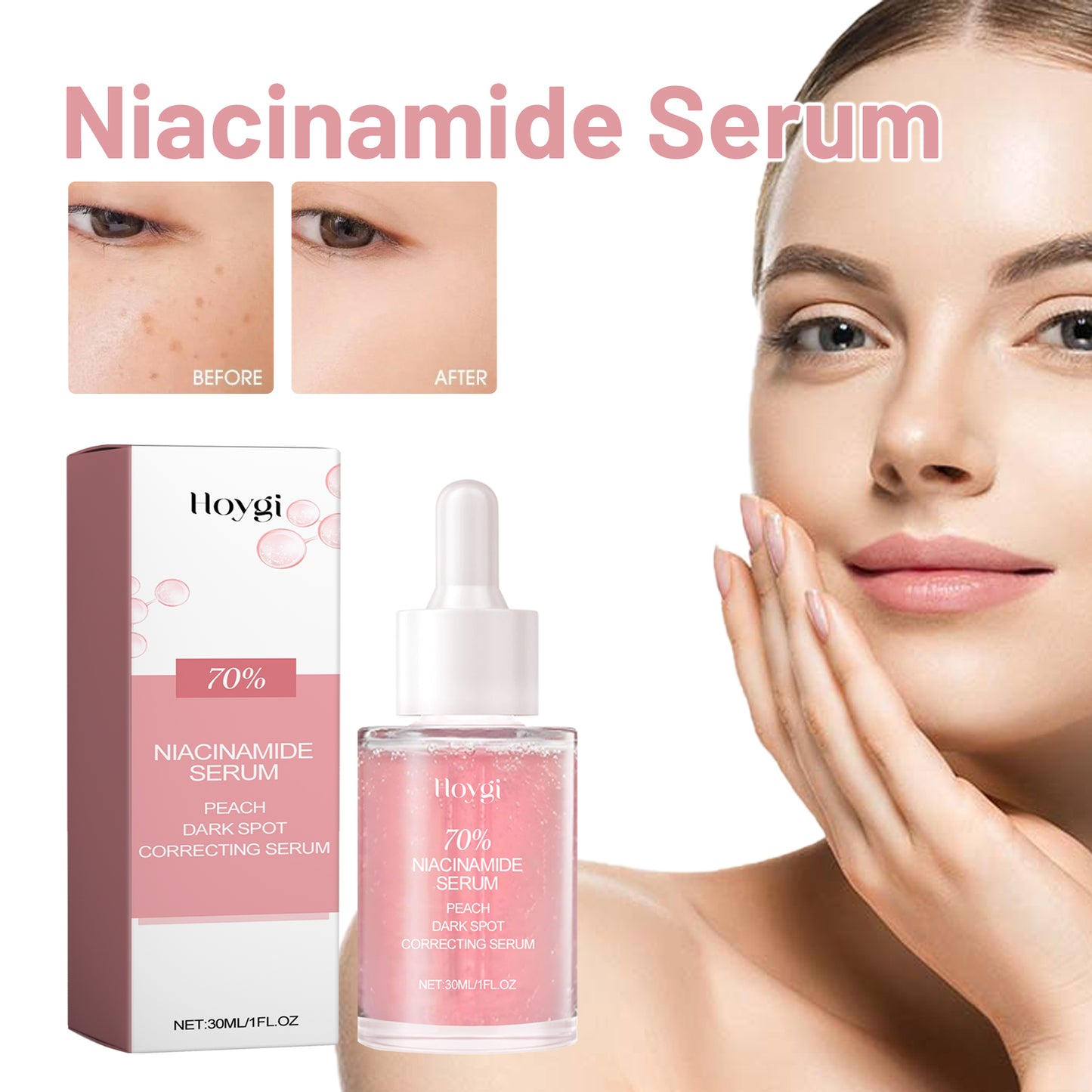 Nicotinamide Hydrating Facial Serum with Hyaluronic Acid - 30ml