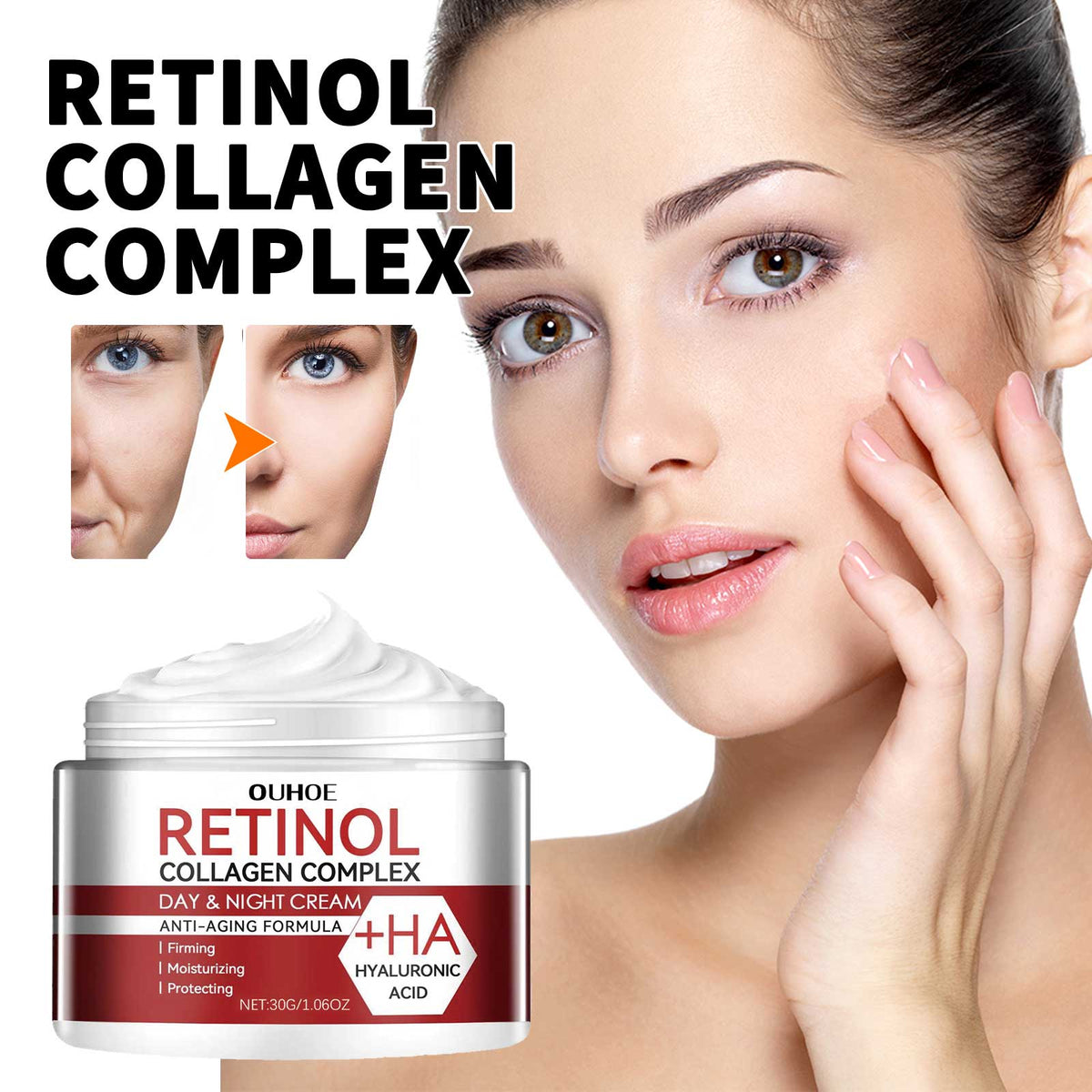 Retinol Moisturizing Face Cream - Hydrating Skincare 30g