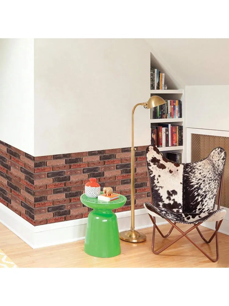 30pcs Waterproof 3D Faux Brick Wall Panels - Peel & Stick