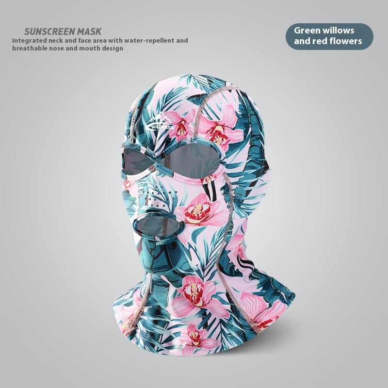 Full Face Swimming Sun Protection Head Cover - Multiple Colors