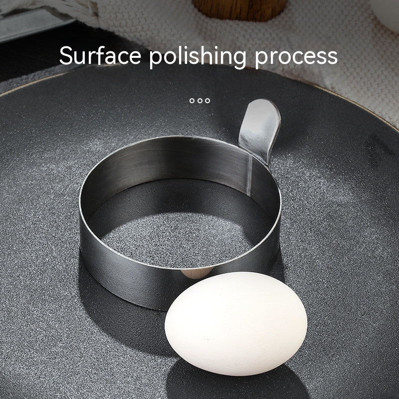 Stainless Steel Round Egg Frying Pan Baking Mold - Large & Small Sizes