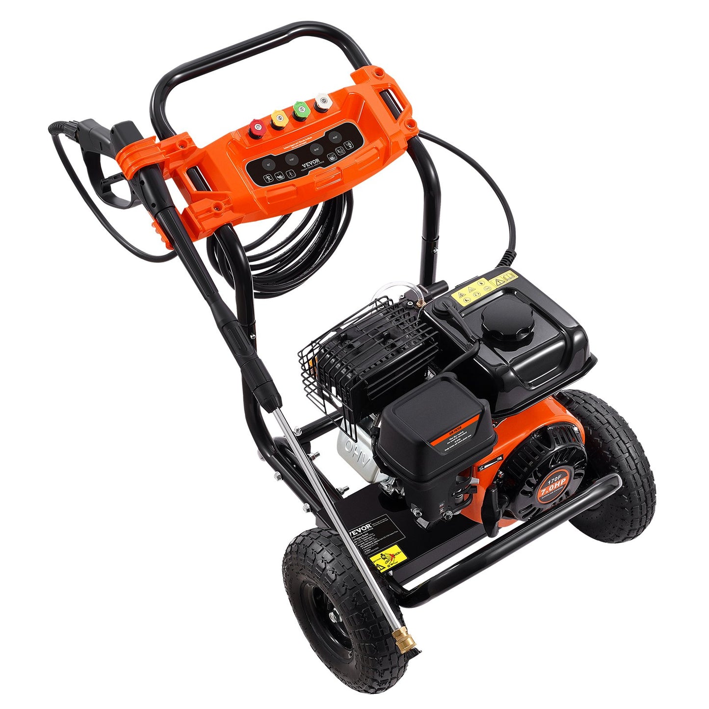 Gas Pressure Washer 3500 PSI 2.6 GPM with 5 Nozzle Set for Cars and Outdoor Cleaning
