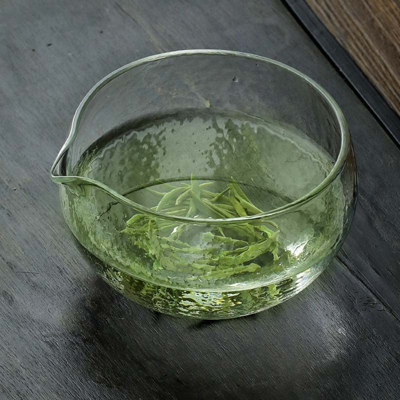 Heat-Resistant Glass Tea Brewing Bowl & Spoon Set - Modern Tea Maker