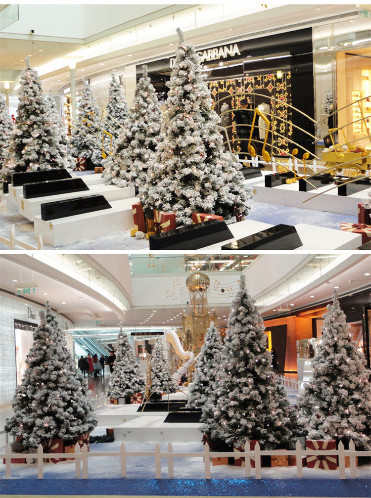 Artificial Christmas Snow Tree Decoration 60cm Flocking Holiday Decor