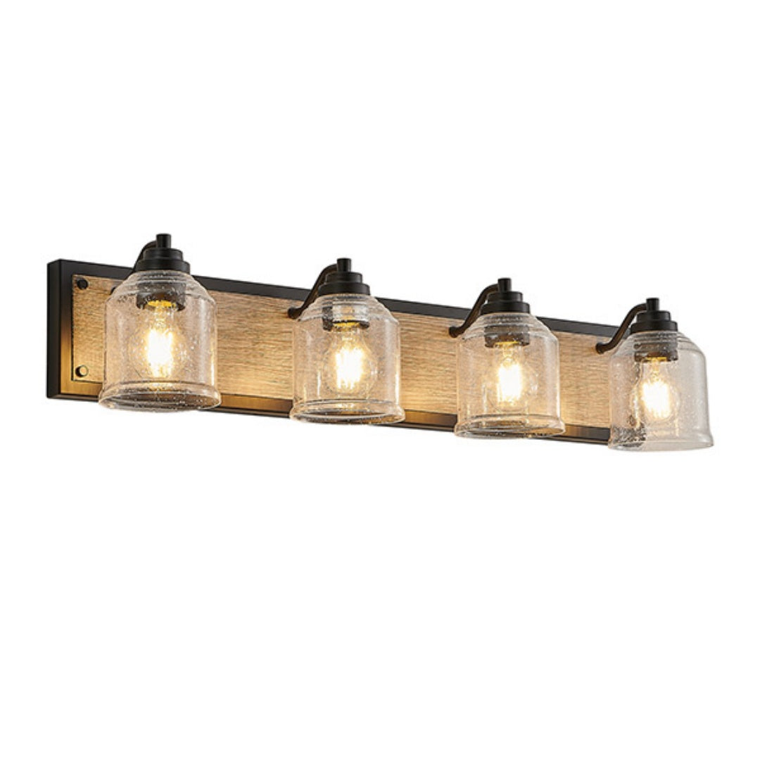 32-Inch Farmhouse Vanity Light Fixture - 4-Light Wall Sconce