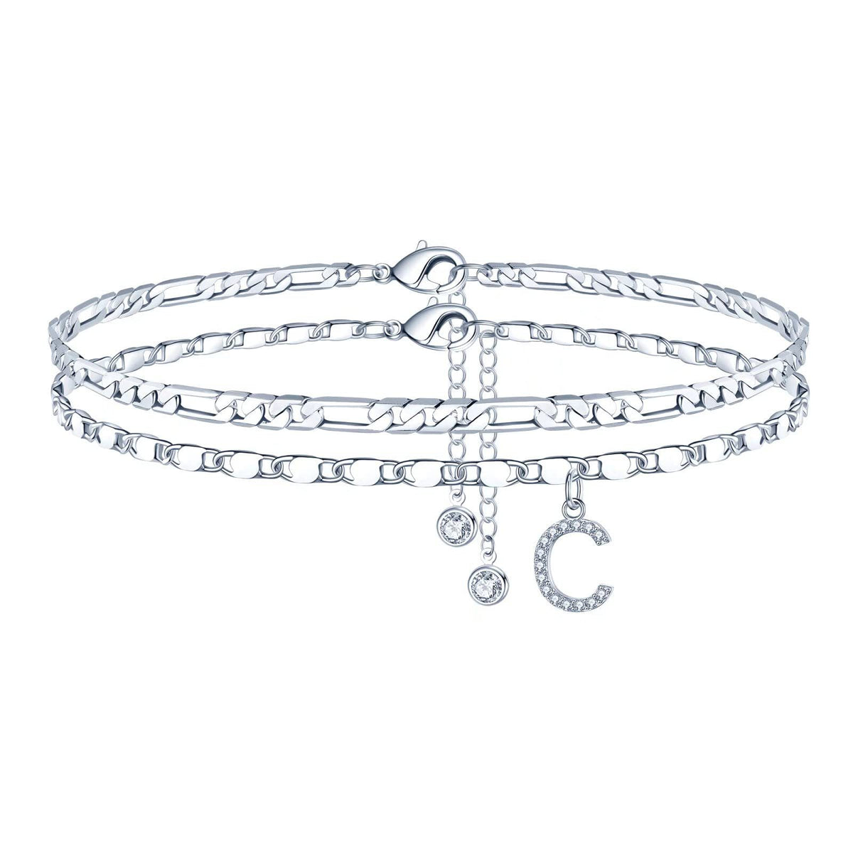 Simple Fashion Bead Double-circle Anklet