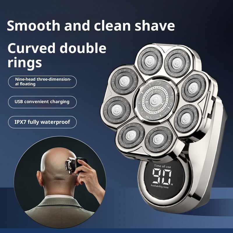 Electric Hair Clipper with LED Display - Rechargeable