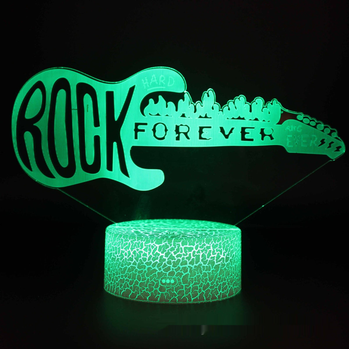 Electric Guitar Violin 3D Table Lamp with Multi-Color Touch & Remote