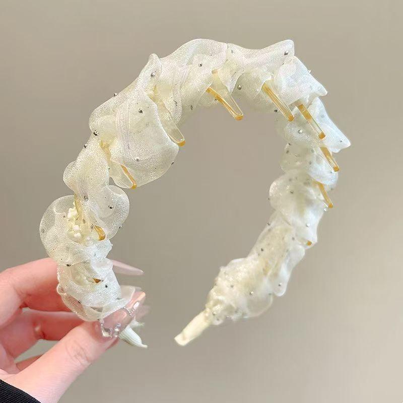 Non-Slip Ruffled Trim Headband for Women - Hair Accessories