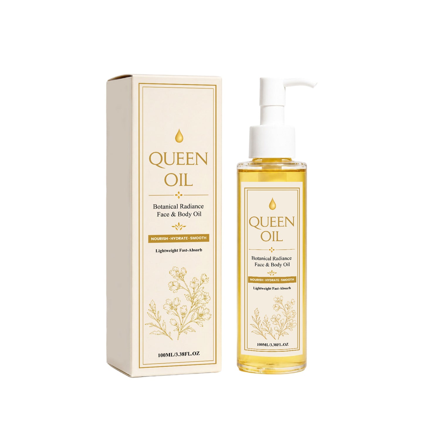 Body Oil with Evening Primrose & Geranium - 100ml Moisturizing Skin Care